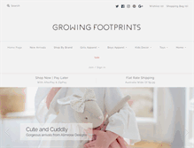 Tablet Screenshot of growingfootprints.com.au